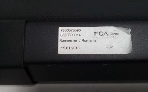 FIAT EGEA STATİON WAGON SW BAGAJ ÜST PANDİZOTU PERDESİ 7356575590 AYAK HASARLI HP CP (S-C-130)